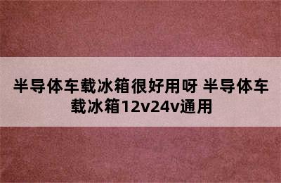 半导体车载冰箱很好用呀 半导体车载冰箱12v24v通用